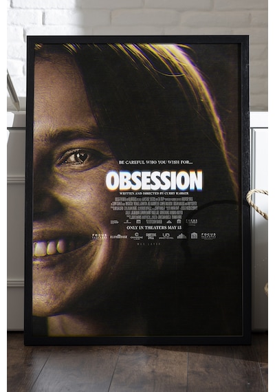 Obsession Siyah Ahşap Çerçeveli Poster, Dekoratif Film Duvar Tablosu