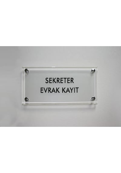 Pleksi Kişiye Özel Muhasebeci Mali Müşavir Tabelası | Kabartma
