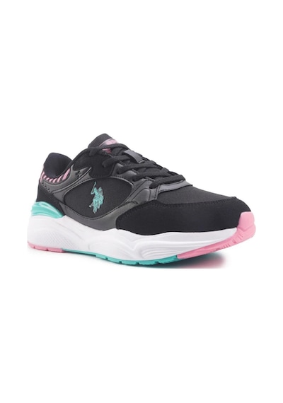 U.s. Polo Assn. Blossom 4fx Kadın Siyah-mint-pembe Sneaker Ayakkabı-siyah Siyah U.s. Polo Assn. Blossom 4fx Kadın Siyah-mint-pembe Sneaker Ayakkabı-siyah Siyah