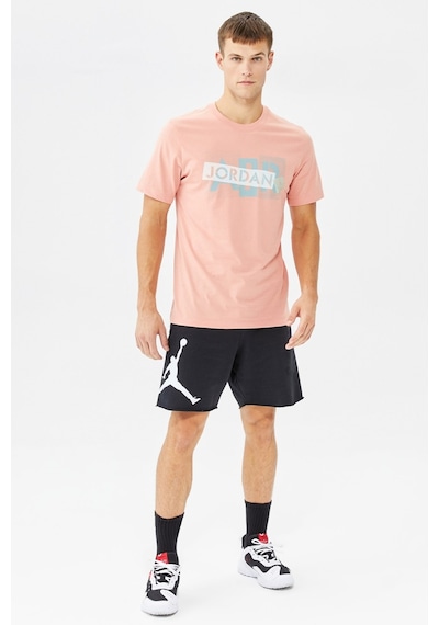 Nike Jordan Air Wordmark Graphic Tshirt Jordan Grafik Baskılı Tişört Turuncu