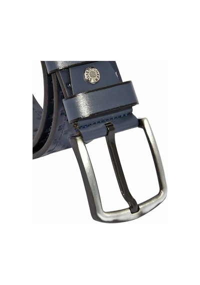 Süzer Deri 4.5 Cm. Spor Suni Deri Desenli Model Kemer Lacivert Lacivert