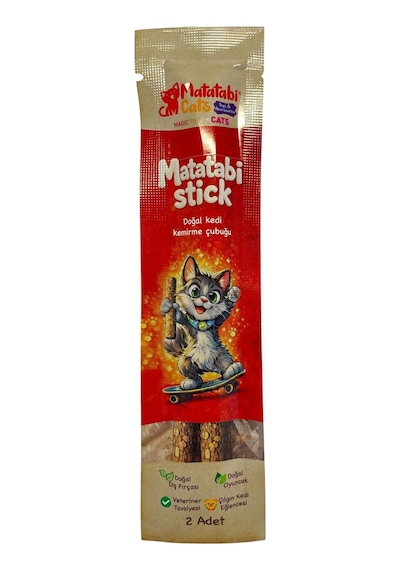 Doğal Kedi Oyuncağı ,diş Temizleme,kedi Kemirme Çubuğu Pakette 2 Li Small Stick