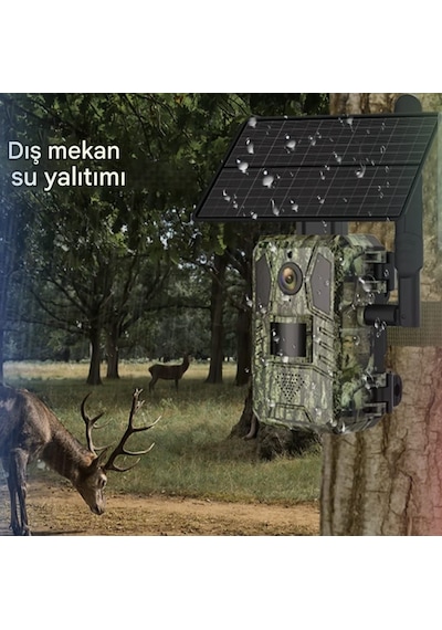 4g Solar Foto Kapan Kamuflaj Kamera Gps Ve Hayalet Kızılötesi