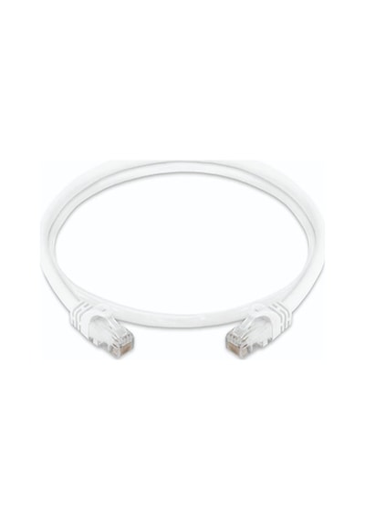 Cat6 Utp Patch Cord 0 5M Beyaz 24 Awg Fabrikasyon Uçlu (10'lu paket)