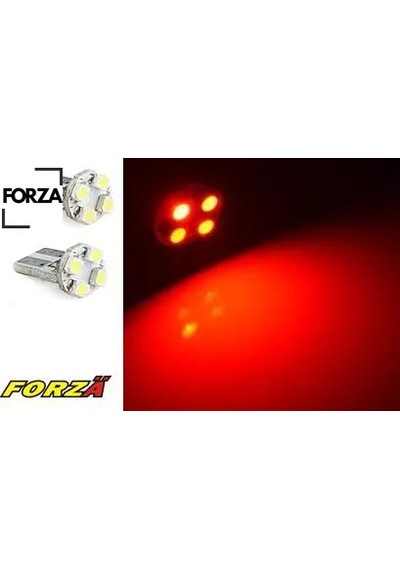 Led Ampül 12v.4 Lü Smd B.dipsiz Kırmızı Forza