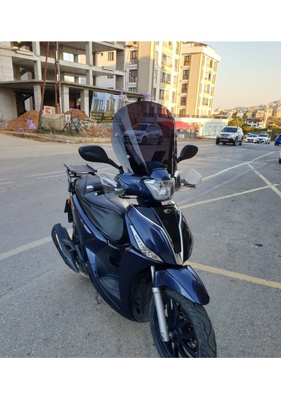 Motocam Kymco People S 200 Ön Cam 2020-2026 Model 38cm Siyah Renkli 4mm Sportif