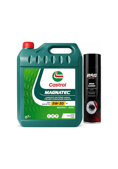 Castrol Motor Yağı Magnatec 5W-30 A5 7 L + Balata Spreyi 500 ML