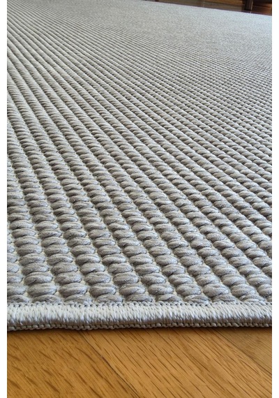 Leiva Home Lara 04 Gri Sisal İskandinav Modern Kaymaz Taban Yumuşak Özel Ölçü Salon Koridor Halısı 0210a-krem