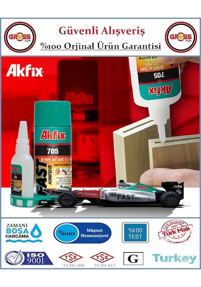 Akfix 705 Profesyonel Hızlı Yapıştırıcı - 200ml
