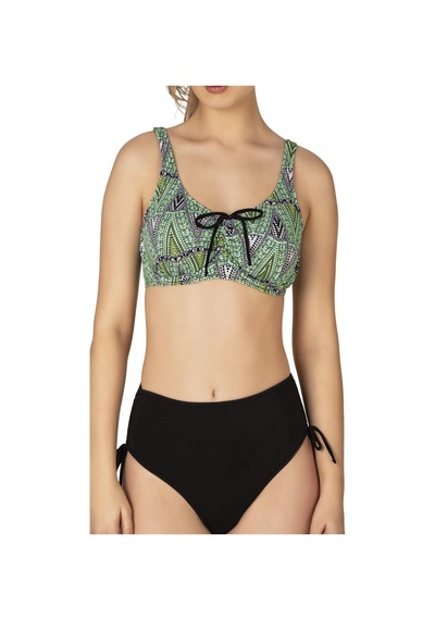 Endeep Kadın Büyük Beden Balenli Destekli Bağlama Detaylı Yeşil Desenli Bikini Takımı-yeşil Yeşil Endeep Kadın Büyük Beden Balenli Destekli Bağlama Detaylı Yeşil Desenli Bikini Takımı-yeşil Yeşil
