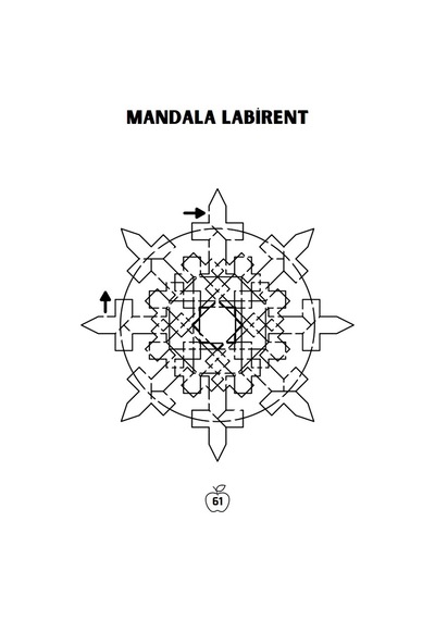 Mandala Labirent Bulmaca Kitabı