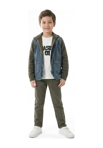 Xo Kids Erkek Çocuk 3lü Alt Üst Takım 6-9 Yaş 13209 Haki