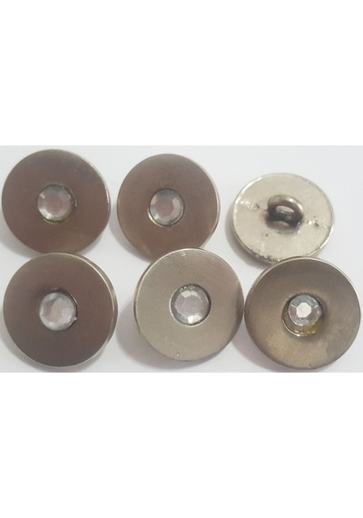 6 Adet 1.8 Cm. Taşlı Metal Düğme