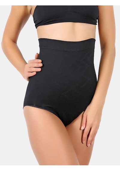 Normbody Slip Kadın Siyah Korse Külot Siyah