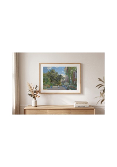 Botanik Monet Argenteuil'deki Evi Çerçevesiz Poster 21x30 Cm A4 Botanik Doğa Tarihi Duvar Dekoru