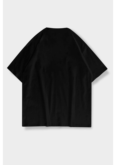 Nevermind Unisex Kadın Erkek Stay Strong Baskılı Özel Tasarım Oversize T-sh Siyah