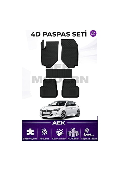 Peugeot 2008 Seri 2 4d Paspas Seti 2020 Sonrası A++ Kalite 5 Parça