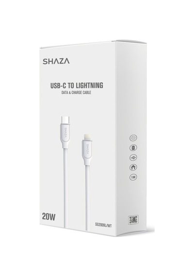 Shaza Usb C- Lightning 1m 27w Destekli Şarj Ve Data Kablosu Sg2002l/wt
