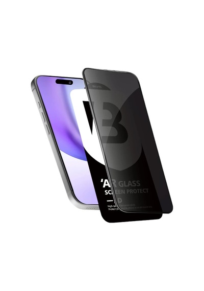 Apple İphone 17 Pro Max Uyumlu Bilvis 5d Privacy Diamond Hayalet Cam Ekran Koruyucu