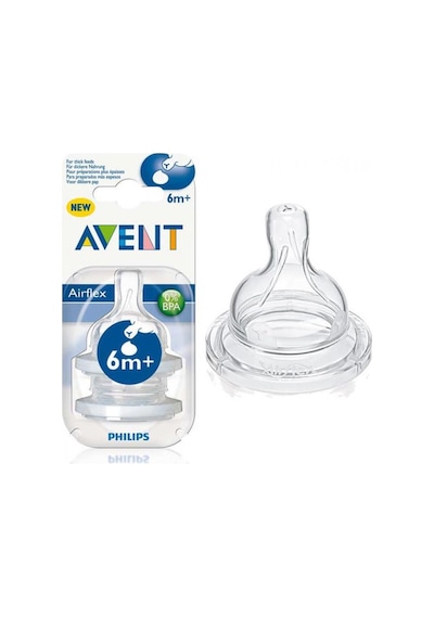 Philips Avent SCF636-27 Antikolik Biberon Emziği 2'li 6Ay+ Hızlı