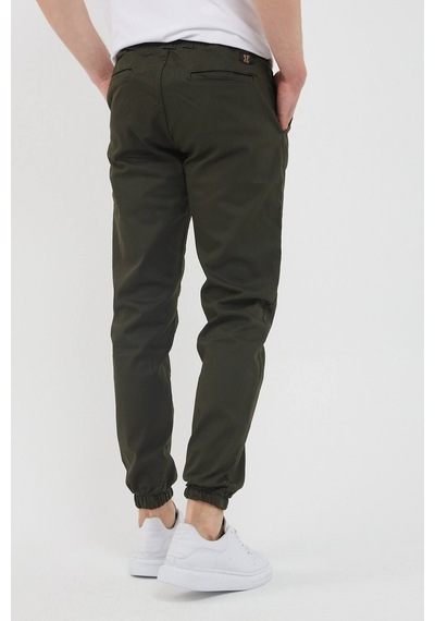 Tarz Cool Erkek Bel Paça Lastikli Jogger Pantolon Haki