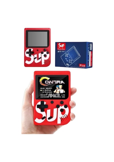 Çocuklara - 481 - Özel Tnabilir Sup El Atarisi 400 Oyunlu Nostaljik - Spt-gld - Oyun Konsolu