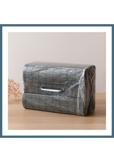 Agc Uygun Sepet Bambu Kirli Çamaşır Sepeti 35x50 Cm - Yuvarlak Kapaklı Gri Agc Diğer