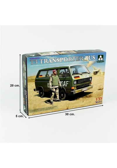 Takom 2013 1/35 Ölçek, Vw T3 Transporter Minibüs Ve Figür, Plastik Model Kiti-55882