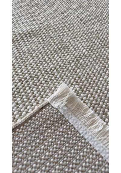 Elvey Home Açık Bej İskandinav Yumuşak Bukle Minimalist Kesme Halı Elvbklmakhal Açık Bej