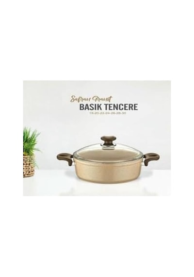 Gülsan Safran Granit Basık Tencere 22 Cm 12v