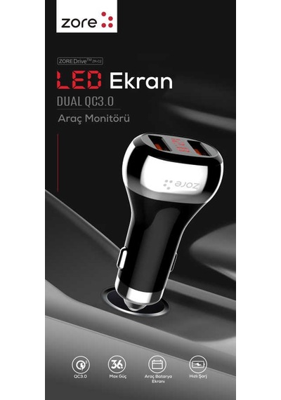 Zore Zr-C2 Micro 2 in 1 Araç Şarj Seti