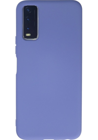 Vivo Y11s Uyumlu Kılıf Nano İçi Kadife Silikon - Lila