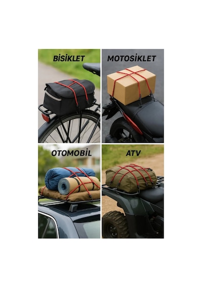 1 Adet Bagaj Gergi Lastiği Kancalı Lastik