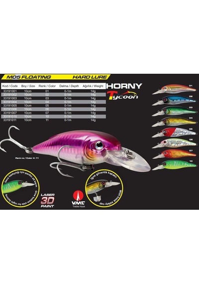 Protackle M05 Horny Sahte Balık - Boy 10 Cm, Ağırlık 14 Gram