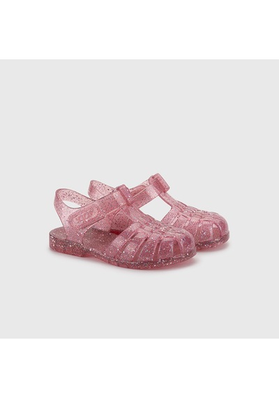 Igor S10329 CLASICA CRISTAL Çocuk Fucsia Multi Glitter Sandalet