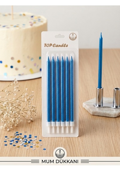Top Candle Pasta Mumu 6 Adet Doğum Günü Ve Parti Kutlama Seti No:7