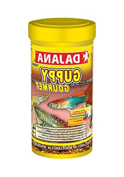 100 Ml'lik Guppy Gourmet Flakes, Besleyici Balık Yemi