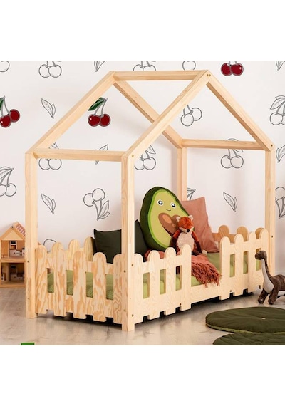 Markaawm Markaawm Çocuk Karyola Montessori Yatak Doğal Çam Cone