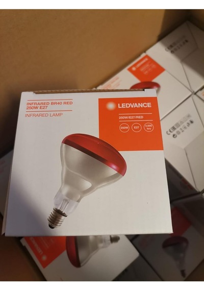 Osram 250w İnfrared Kırmızı Ampul E27, Isıtıcılı Lamba