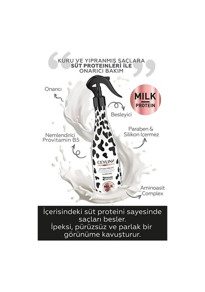 Ceylinn Milk Protein Çift Fazlı Fön Sütü 400 Ml