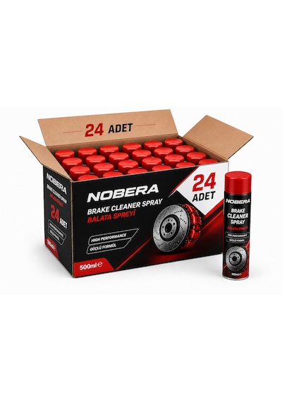 Nobera 24’lü Toptan Balata Spreyi 500ML x 24 Adet Fren Balata Spreyi Mega Paket