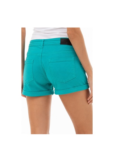 Lacoste Women's Standart Fit Cotton Jeans Shorts Kadın Pamuklu Kot Şort Turkuaz