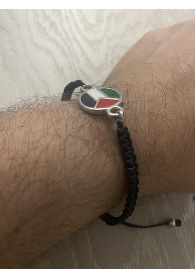 Filistin Kudüs Palestine Metal Bileklik Bileğe Göre Ayarlan Çok Renkli