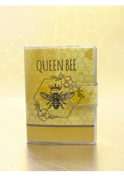 Queen Bee A7 Not Defteri , Çıt Çıtlı Cep Defteri - Sarı