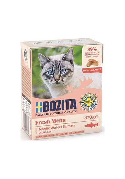 Bozita Somonlu Soslu Tahılsız Yetişkin Kedi Konservesi 370 Gr 204-20019.01