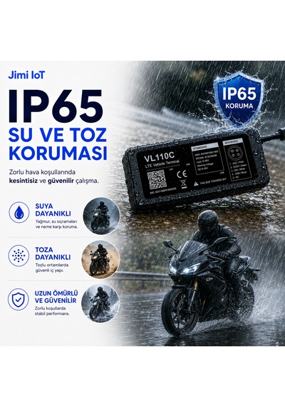 Jimiiot Jimi Iot Vl110c 4g Gps Araç Takip Cihazı Uzaktan Motor Durdurma 9-90v Ip65