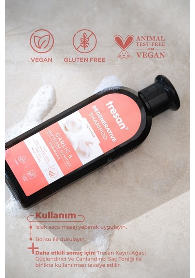 Tresan Sarımsak Onarıcı Şampuan 300 Ml 2 Adet Tüm Saçlar