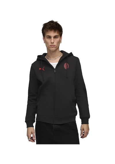 Puma Ac Milan Ftblessentials Full-zip Hooded Erkek Siyah Futbol Eşofman Üstü 78283204