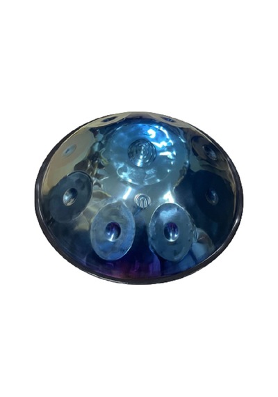 Hang Drum, Handpan Space Drum Nitrided Parlak Mavi Steel Drum 9 T