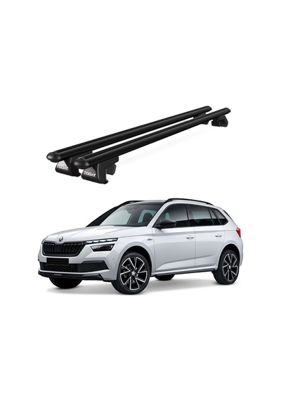 Venüs Skoda Kamiq 2019 Ve Sonrası Uyumlu Siyah Ara Atkı Port Bagaj Tavan Barı